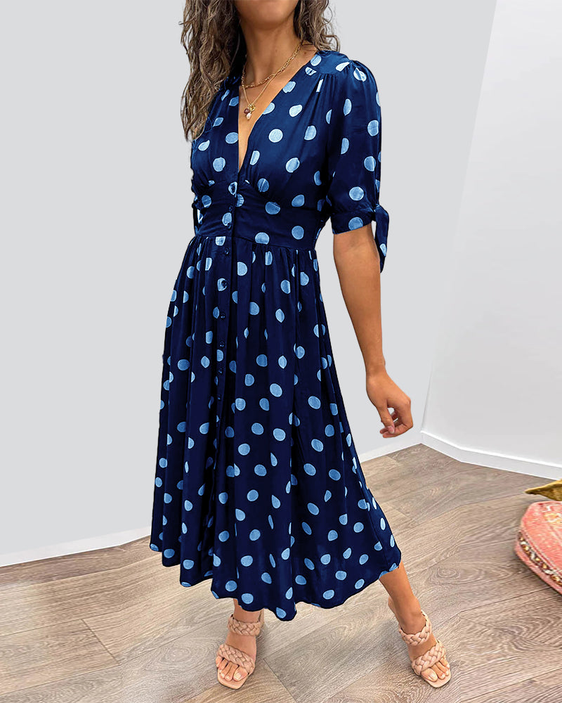 LINJA Stockholm™ | Elegant Prickig Klänning
