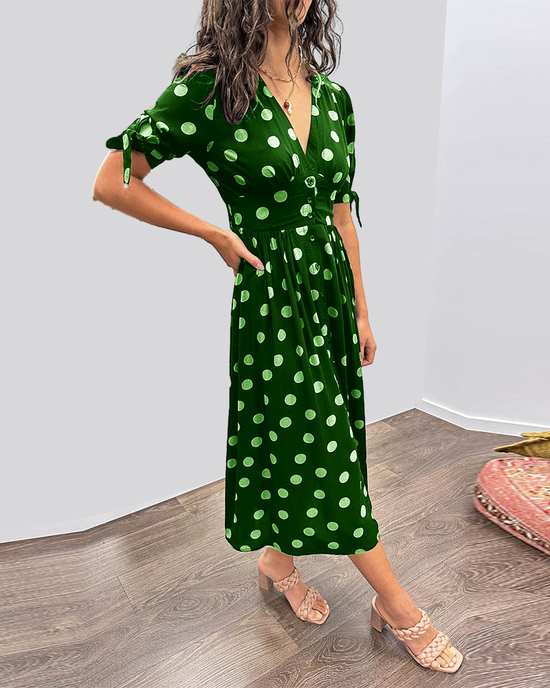 LINJA Stockholm™ | Elegant Prickig Klänning