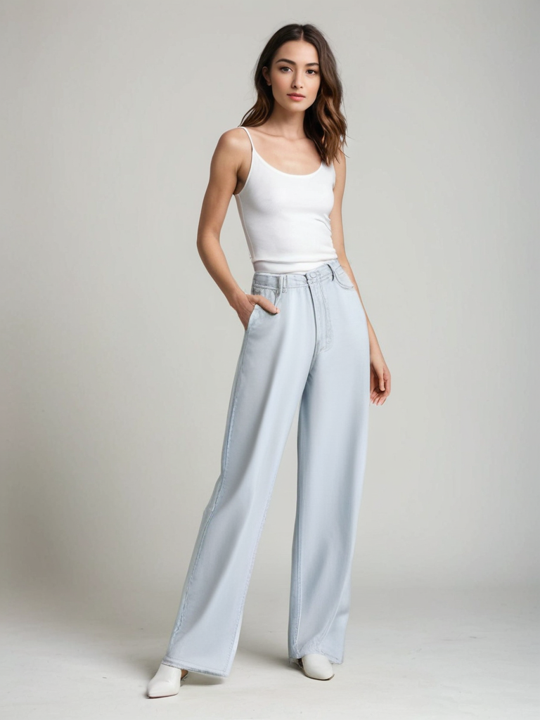 LINJA Stockholm™ | Utställda Jeans Blå Glaciär