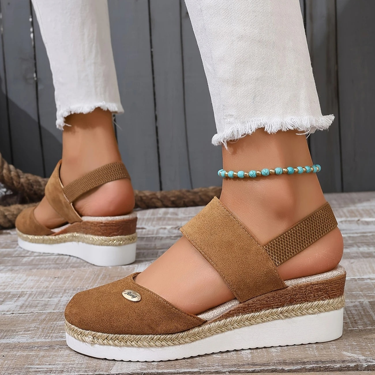 LINJA Stockholm™ | Ortopediska Sandaler med Platå, Ventilerande och Avslappnade