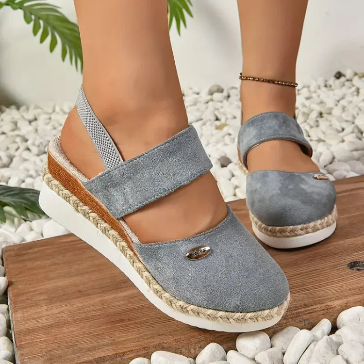 LINJA Stockholm™ | Ortopediska Sandaler med Platå, Ventilerande och Avslappnade