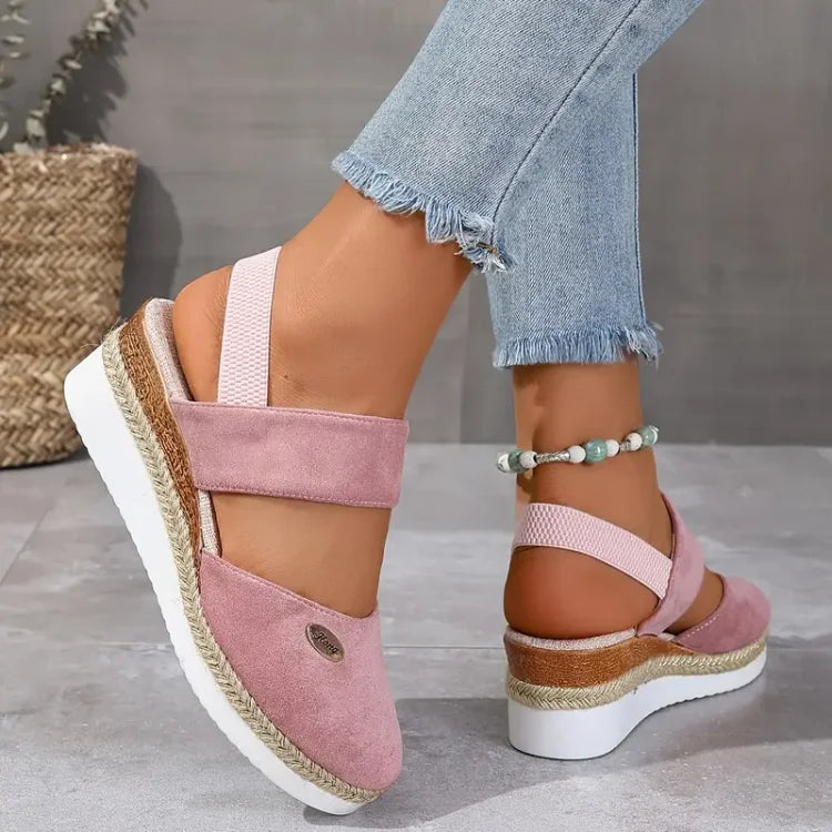 LINJA Stockholm™ | Ortopediska Sandaler med Platå, Ventilerande och Avslappnade