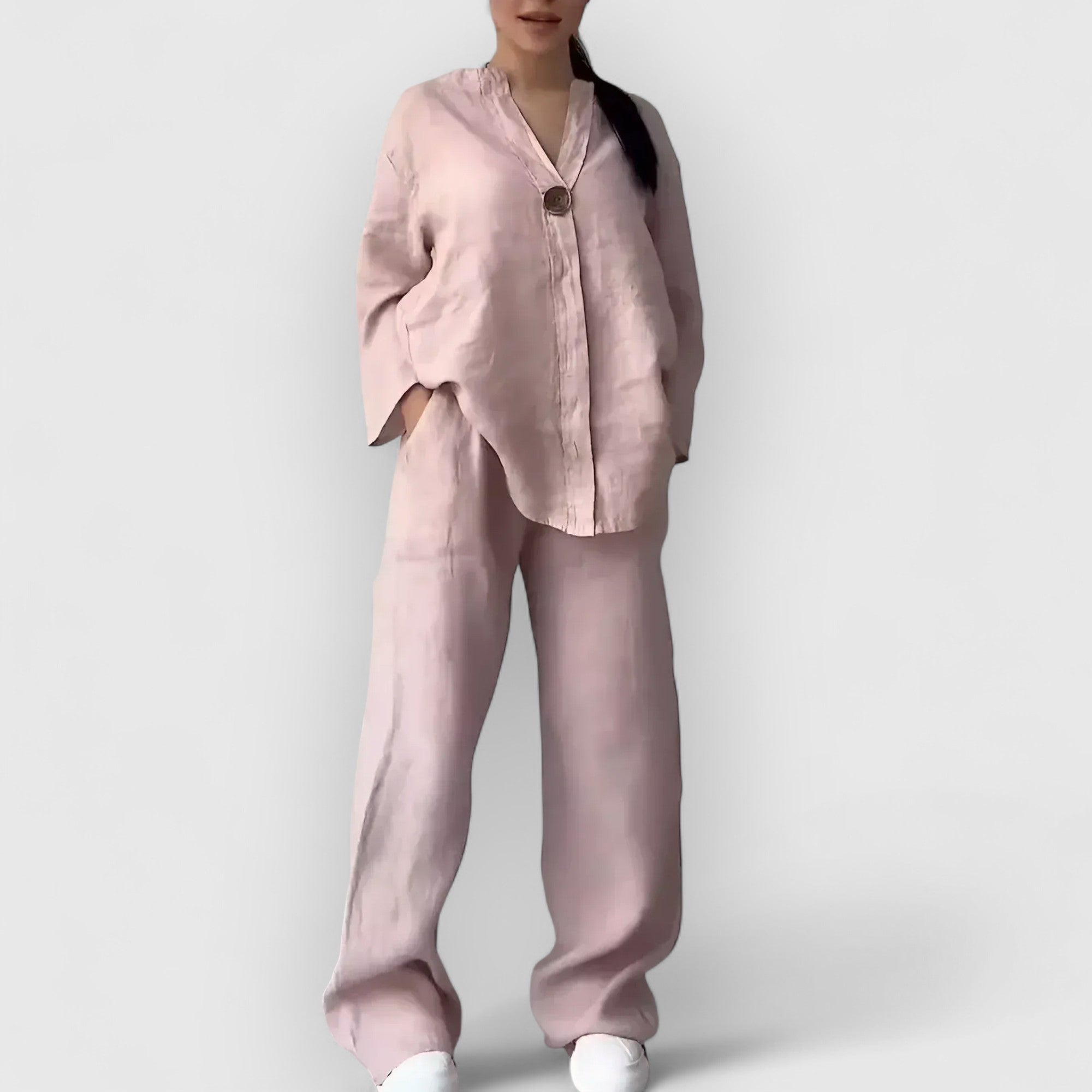 LINJA Stockholm™ | Tvådelat linneset i avslappnad, elegant stil