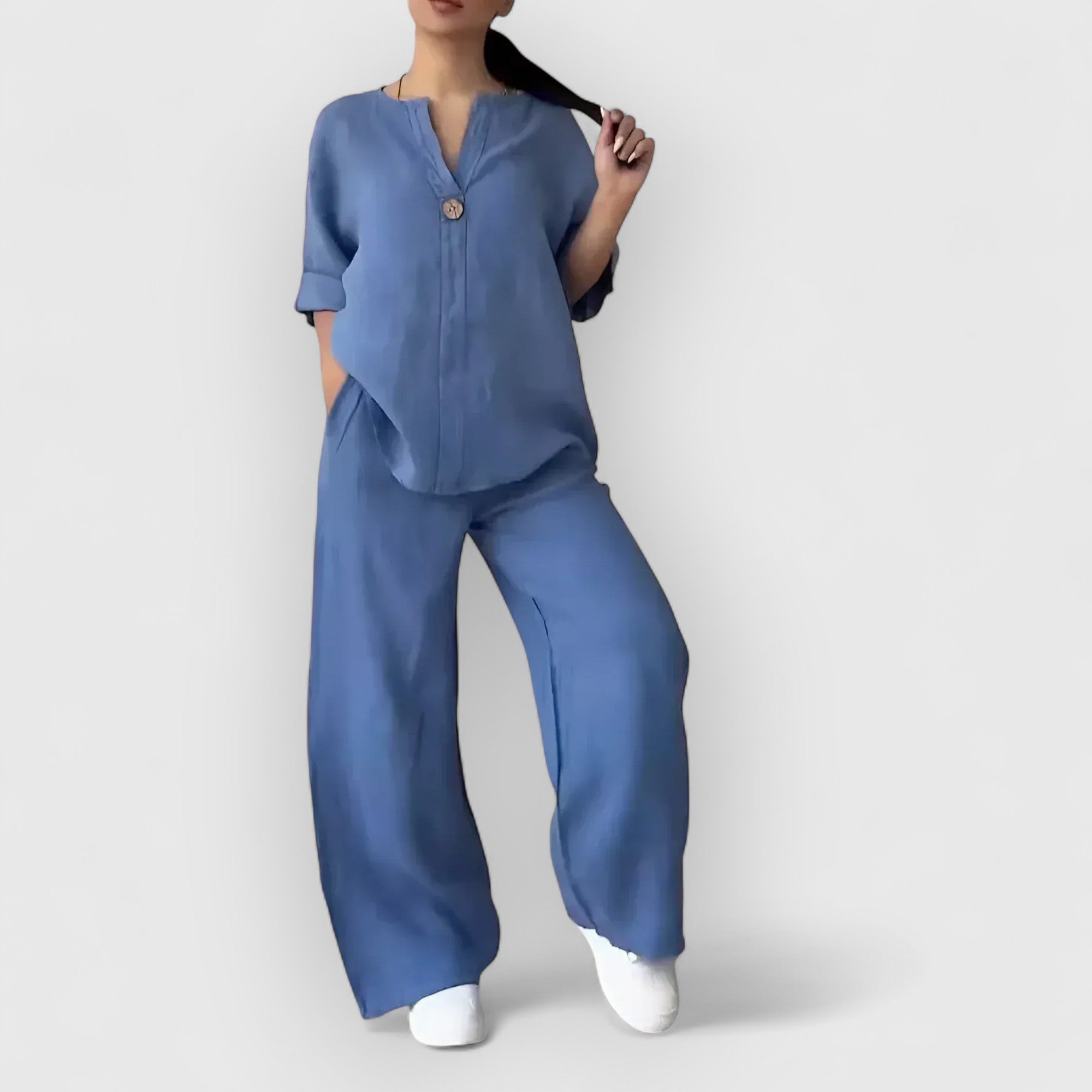 LINJA Stockholm™ | Tvådelat linneset i avslappnad, elegant stil