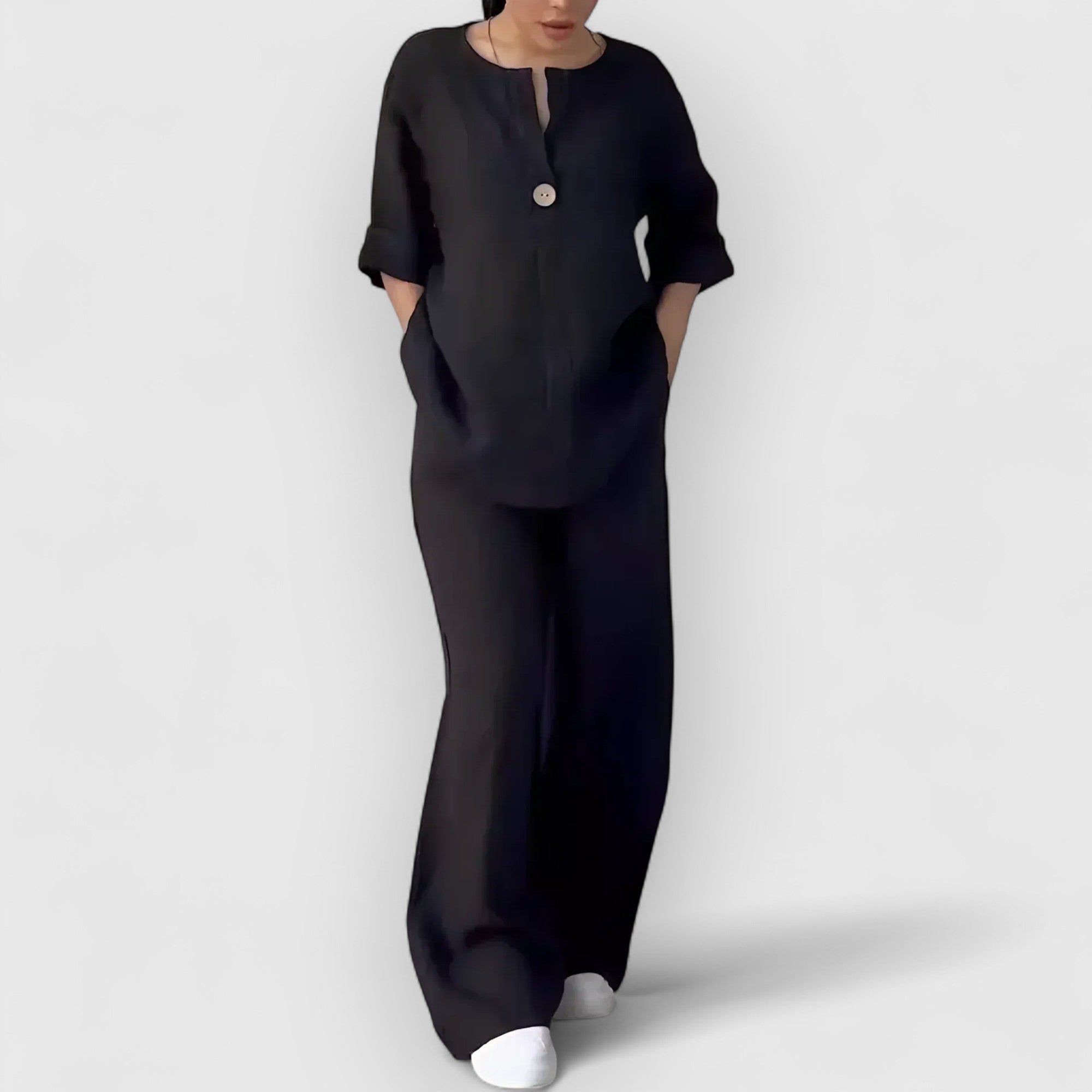 LINJA Stockholm™ | Tvådelat linneset i avslappnad, elegant stil