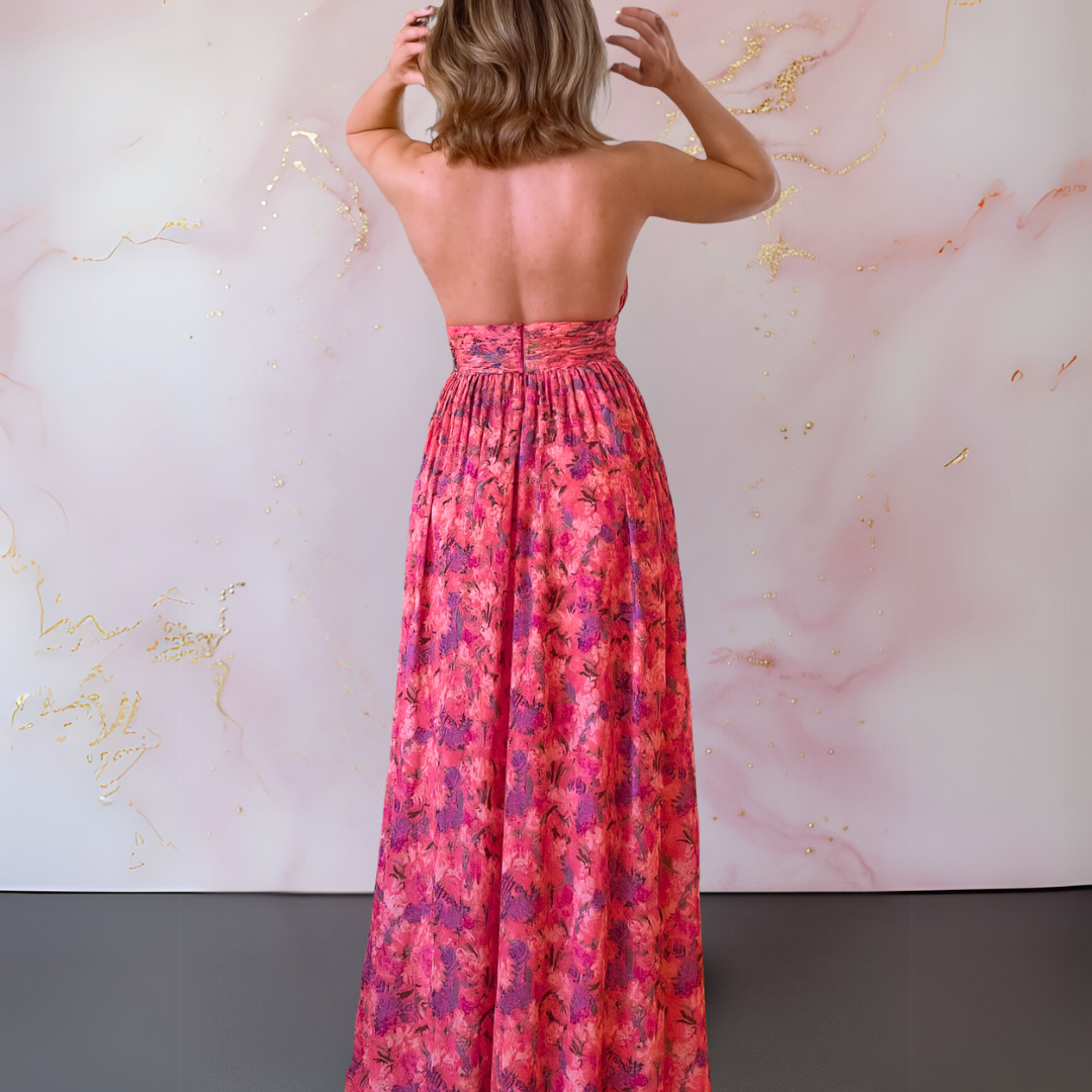 LINJA Stockholm™ | Elegant Blommig Klänning