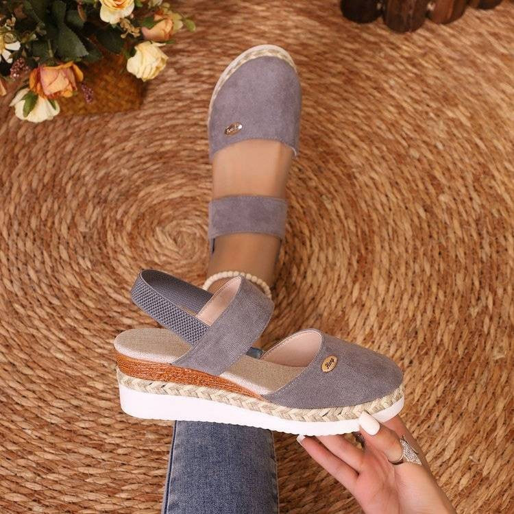 LINJA Stockholm™ | Ortopediska Sandaler med Platå, Ventilerande och Avslappnade