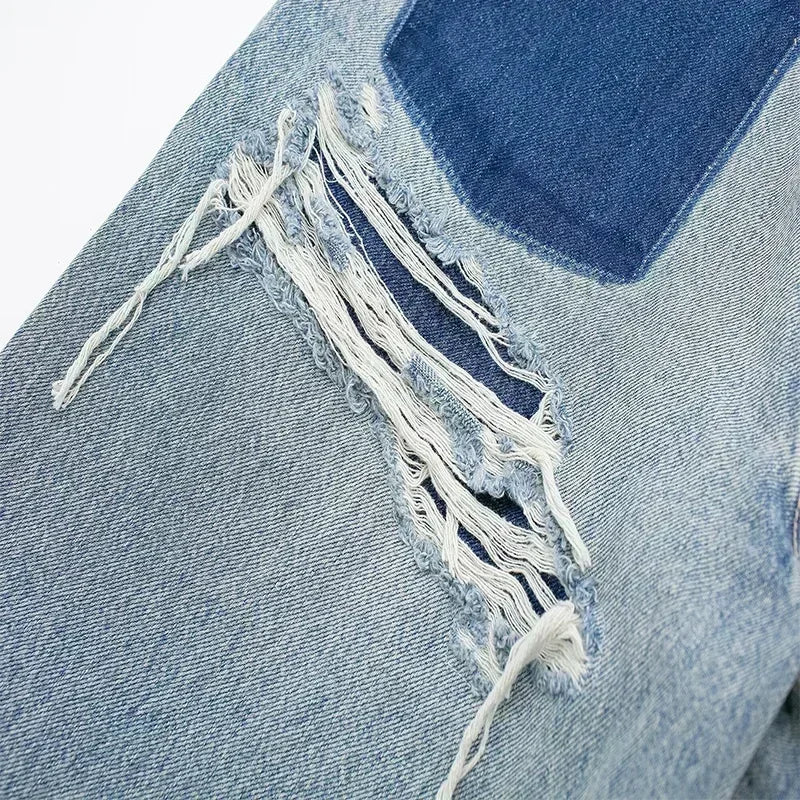 LINJA Stockholm™ | Jean Patchwork Zerstört