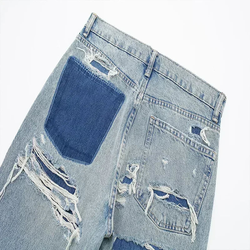LINJA Stockholm™ | Jean Patchwork Zerstört