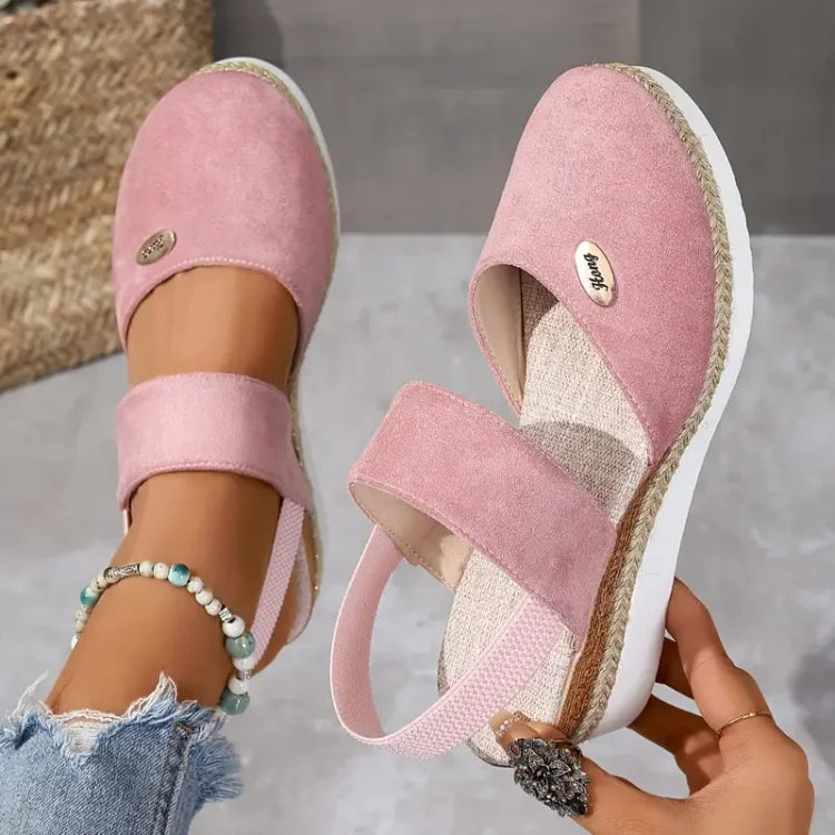 LINJA Stockholm™ | Ortopediska Sandaler med Platå, Ventilerande och Avslappnade