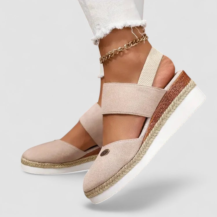LINJA Stockholm™ | Ortopediska Sandaler med Platå, Ventilerande och Avslappnade