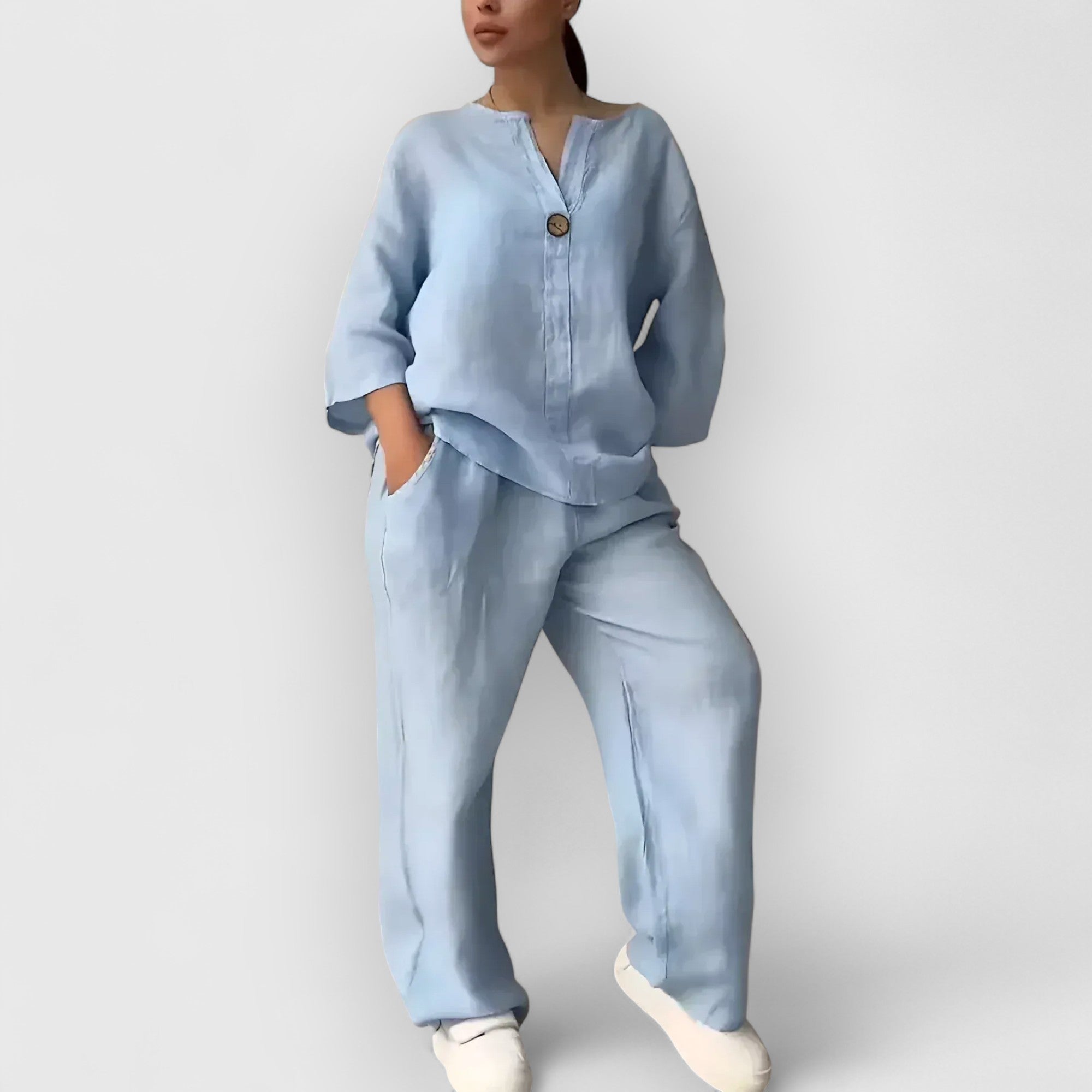 LINJA Stockholm™ | Tvådelat linneset i avslappnad, elegant stil