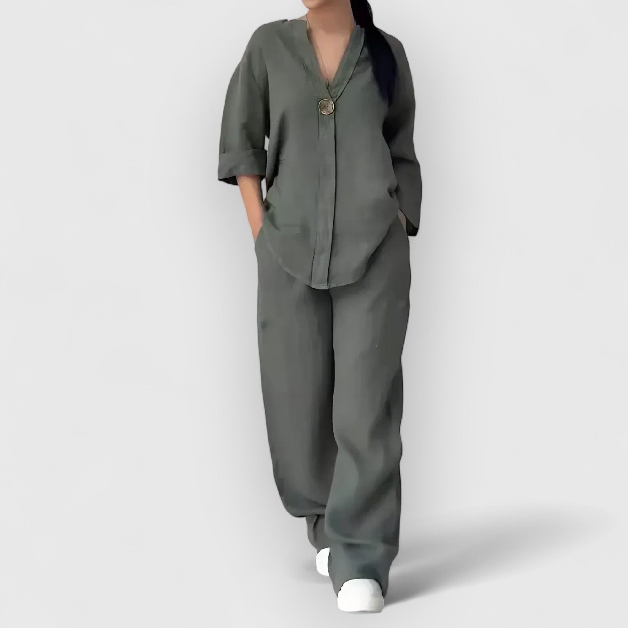 LINJA Stockholm™ | Tvådelat linneset i avslappnad, elegant stil